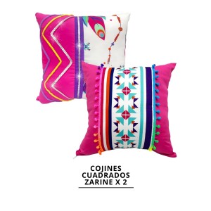 COJINES CUADRADOS ZARINE X2