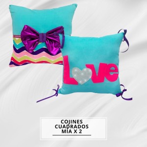 COJINES CUADRADO MIA X2