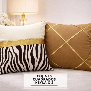COJINES CUADRADO KEYLA X2
