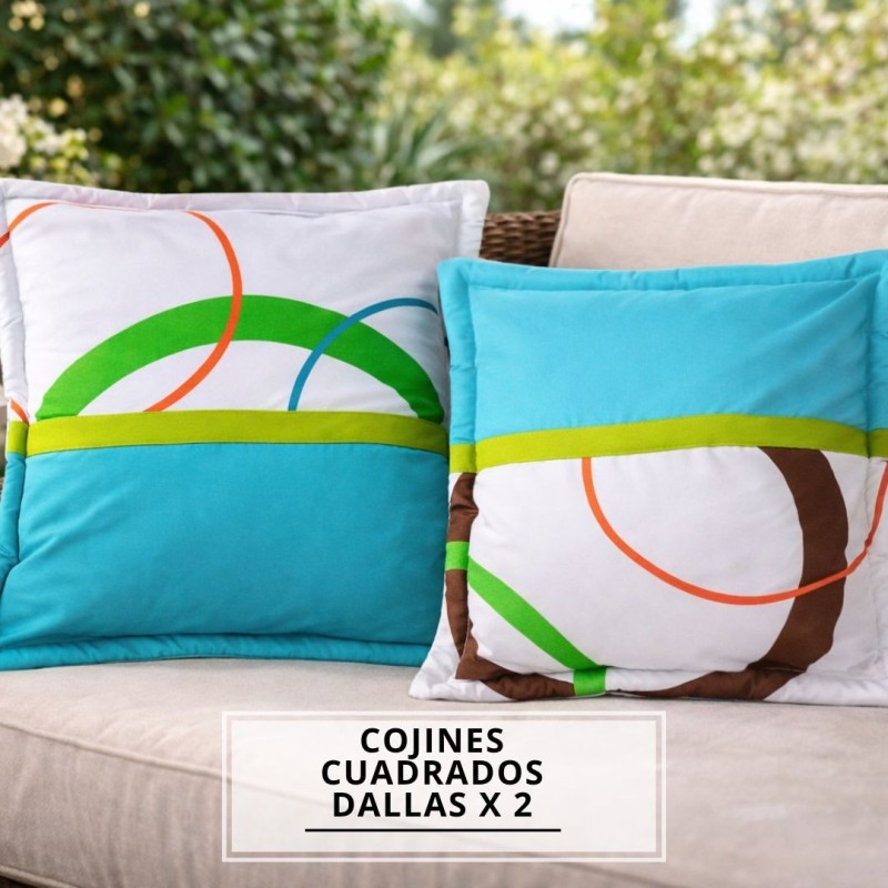 COJINES CUADRADO DALLAS X2