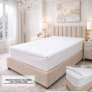 PROTECTOR DE COLCHÓN CON CREMALLERA