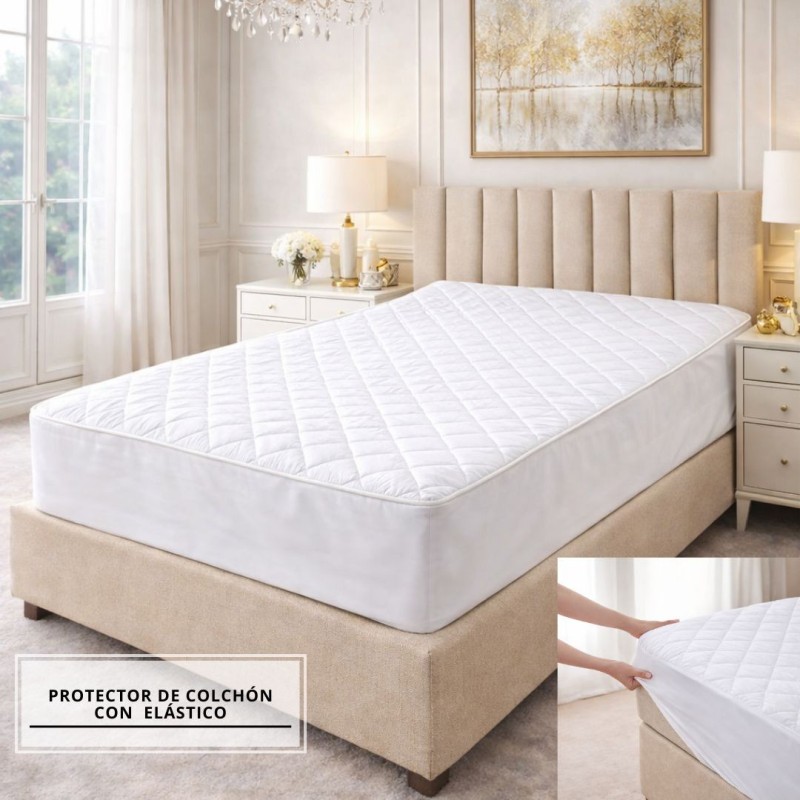 PROTECTOR DE COLCHÓN ELASTICO