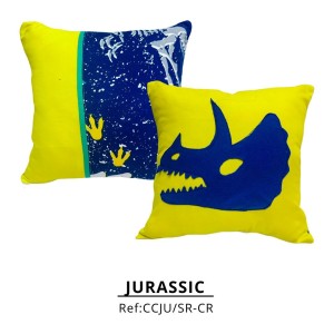 COJÍN CUADRADO JURASSIC X2
