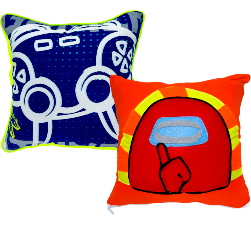 COJÍN CUADRADO GAMERS  X2