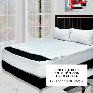PROTECTOR DE COLCHON CON CREMALLERA