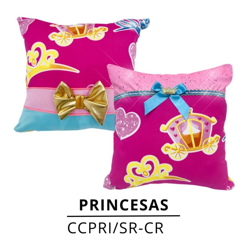 COJINES CUADRADOS PRINCESAS  X2