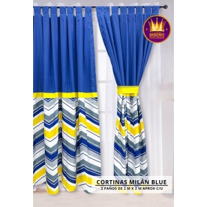 CORTINAS MILÁN BLUE